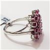 Image 2 : SILVER GARNET(4.3CT) RING (SIZE 7.5)(WEIGHT 4.1G)