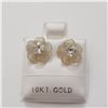 Image 1 : 10K YELLOW GOLD WHITE TOPAZ 2IN1(0.45CT)