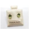 Image 1 : SILVER PERIDOT EARRINGS