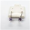 Image 1 : SILVER TANZANITE(0.38CT) EARRINGS