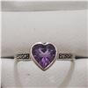 Image 1 : SILVER AMETHYST  RING (~SIZE 7)