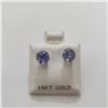 Image 1 : 10K WHITE GOLD TANZANITE(1.72CT) EARRINGS