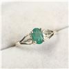 Image 2 : 10K YELLOW GOLD EMERALD(0.45CT) RING (~SIZE 5.5)