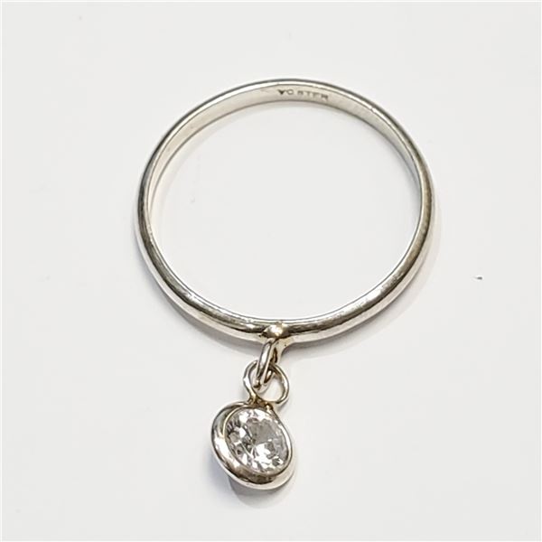 SILVER CUBIC ZIRCONIA RING