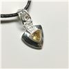 Image 2 : SILVER CITRINE 18" NECKLACE