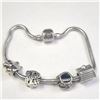 Image 1 : SILVER PANDORA STYLE BRACELET(~WEIGHT 22.7G)