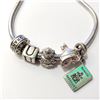 Image 2 : SILVER PANDORA STYLE BEADS BRACELET (~WEIGHT 20G)