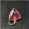 Image 2 : 10K YELLOW GOLD TOURMALINE(1.7CT) PENDANT