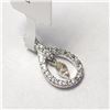 Image 2 : 14K WHITE GOLD DIAMOND(0.25CT) PENDANT