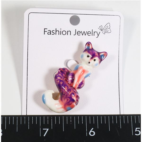 NEW FOX BROOCH