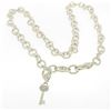 Image 1 : JUDITH RIPKA Elaborate.925 Solid Silver Chain w/ Diamonique Key Enhancer