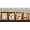 Image 1 : Qty 4 Framed Native American Artwork, Nude Female Themed 12"x10"