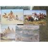 Image 2 : Multiple dieKLEINERT Metal Artwork: Native American Village, Battles, Horseback, etc 12"x8"