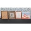 Image 1 : Qty 4 Artwork: Woman of Sandwich Islands & 2 Sketches (Framed) & Abstract (Unframed), Misc Size