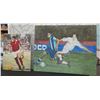 Image 1 : Qty 2 Unframed Soccer Artwork, Signed by Artist, Misc Size