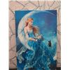 Image 8 : Qty 4 Unframed Artwork: 2 Fairies, Female on Horseback & Moon, Misc Size