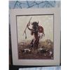 Image 2 : Qty 6 Native American Artwork: Hunter, Portraits, Abstract Horseback, etc Misc Size