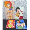 Image 1 : Qty 4 Unframed Artwork: Nude Female Themed, Signed Elvan Kambar, Misc Size