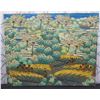 Image 1 : Unframed Floral Landscape Artwork Signed by Artist Punduh 34"x27"