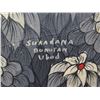 Image 8 : Unframed Floral Landscape Artwork Signed by Artist Sukadana Bunutan Ubud 34"x27"