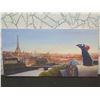 Image 2 : Qty 5 Unframed Artwork: Ratatouille, Vintage Plane, Bullfight, etc Some Signed, Misc Size