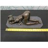 Image 8 : European Finest Bronze Kneeling Nude Female Figure on Base  17"L x 7"H