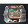 Image 2 : Qty 5 Metal Hawaii Souvenir Ashtrays: 50th State, Aloha w/ Surfer, etc