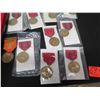 Image 2 : Multiple Badges: Indian Wars, United States Army, 1st Americans, etc in Display Case
