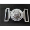 Image 8 : Qty 8 Belt Buckles: LAPD, Choirboy, County Sheriff, Zambia Police, etc