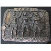 Image 2 : Qty 5 Belt Buckles: Hawaii State Logo, Hula Dancers, Indian Head, etc