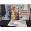 Image 1 : Qty 4 Unframed Artwork: Nudes & Female Themed, Misc Size