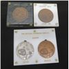 Image 1 : Qty 4 Official Statehood Medals August 1959