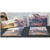 Image 1 : Qty 5 Unframed Military Artwork: Battles, Fort, etc Misc Size