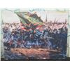 Image 2 : Qty 5 Unframed Military Artwork: Battles, Fort, etc Misc Size