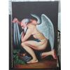 Image 2 : Qty 5 Unframed Artwork: Male Angel, UFO Themed, etc Misc Size