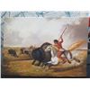 Image 2 : Qty 7 Native American Unframed Artwork: Portraits, Wolves, Horseback, etc, Misc Size