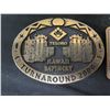 Image 2 : Qty 6 Belt Buckles:  Tesoro Hawaii Refinery, Light Heavyweight, Wave, Nikon, etc