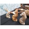Image 8 : Multiple Carved Wood Décor: Figure, Viking Head, Faces, Animals, etc, Some Signed