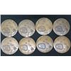 Image 1 : Qty 8 Medals:  Aloha Hawaii 50th State August 21, 1959 Some Marked Medallic Art Bronze