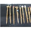 Image 2 : Qty Approx. 20 Pens w/ Wood Design & Duck, Ram, Tiger, Rabbit, Misc Animal Tops
