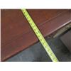 Image 18 : Wooden Table w/ Carved Legs & Leaf Ends 60"x38"x30"H (Some termite damage)