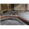 Image 8 : Wooden Table w/ Carved Legs & Leaf Ends 60"x38"x30"H (Some termite damage)