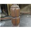 Image 9 : Wooden Table w/ Carved Legs & Leaf Ends 60"x38"x30"H (Some termite damage)