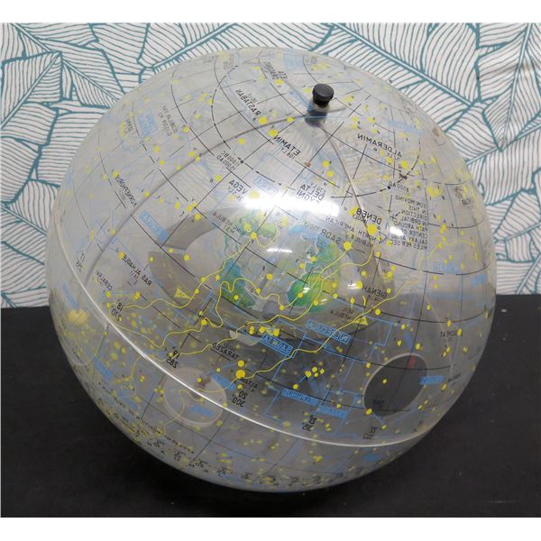 Clear Globe w/ Time 360 Axis Measure Inside 20" Diameter