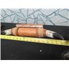 Image 17 : Wooden Box w/ Hinged Lid, Wall Mount Bull Horns & Loose Feathers