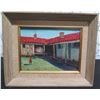 Image 1 : Romana House Oceanside CA Oil Painting by E.A. Burbank, Framed & Matted 11"x9"