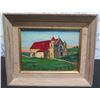 Image 1 : Mission San Carlos Carmel CA Oil Painting by E.A. Burbank, Framed & Matted 11"x9"