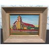 Image 1 : Mission Buenaventura Oil Painting by E.A. Burbank, Framed & Matted 11"x9"
