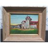 Image 1 : Mission Santa Ines Oil Painting by E.A. Burbank, Framed & Matted 11"x9"