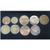 Image 1 : Qty 9 Medallion & Coins: Grand Imperial Hotel, Alaska 49th State, Japanese Surrender Treaty, etc